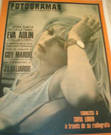 FOTOGRAMAS magazine side cover Issue 991 13 October 1967