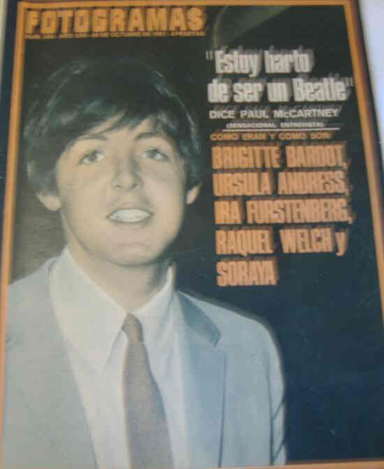 FOTOGRAMAS magazine side cover Issue 992 20 October 1967