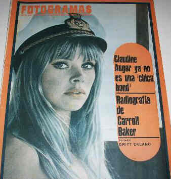 FOTOGRAMAS magazine side cover Issue 995 10 November 1967