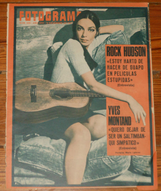 FOTOGRAMAS magazine side cover Issue 999 8 December 1967