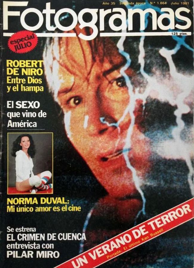 FOTOGRAMAS magazine side cover Issue 1664  July 1981