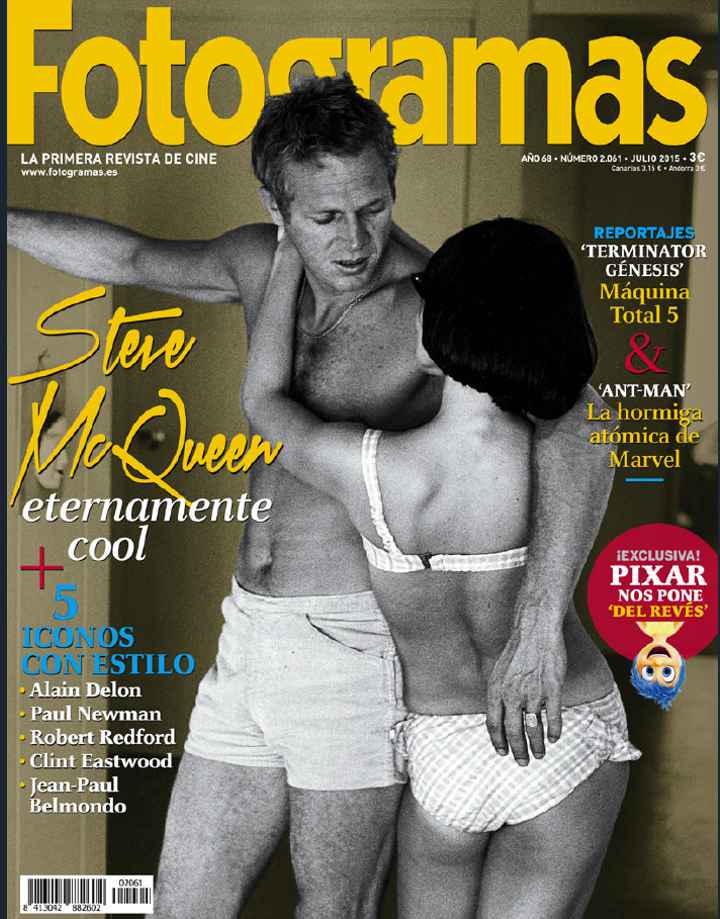 FOTOGRAMAS magazine side cover Issue 2061 July 2015