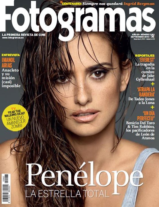 FOTOGRAMAS magazine side cover Issue 2063 September 2015