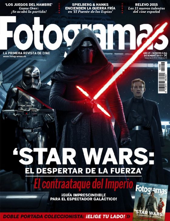 FOTOGRAMAS magazine side cover Issue 2066 December 2015