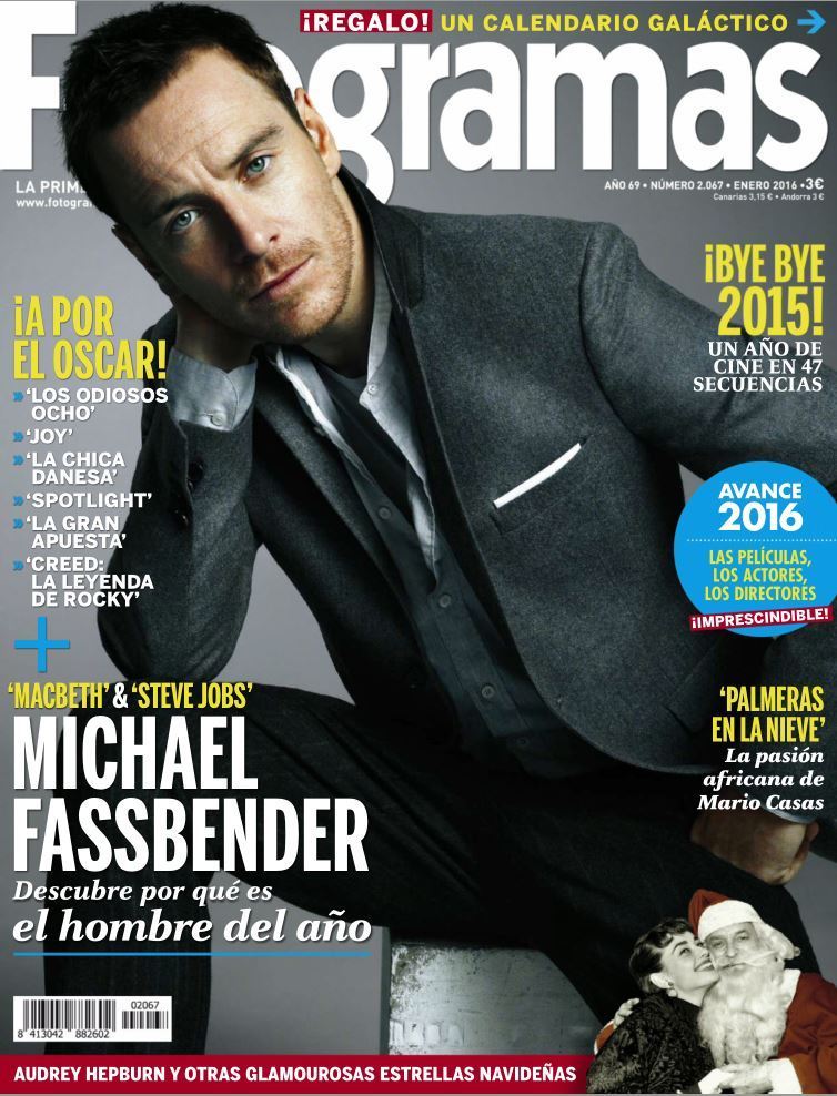 FOTOGRAMAS magazine side cover Issue 2067 January 2016