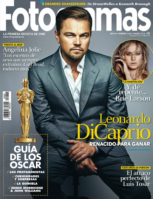 FOTOGRAMAS magazine side cover Issue 2069 March 2016