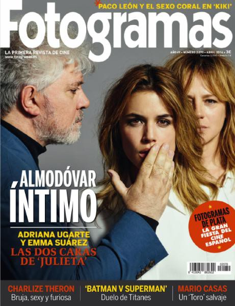 FOTOGRAMAS magazine side cover Issue 2070 April 2016