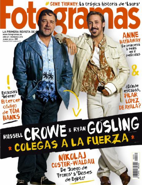 FOTOGRAMAS magazine side cover Issue 2072 June 2016