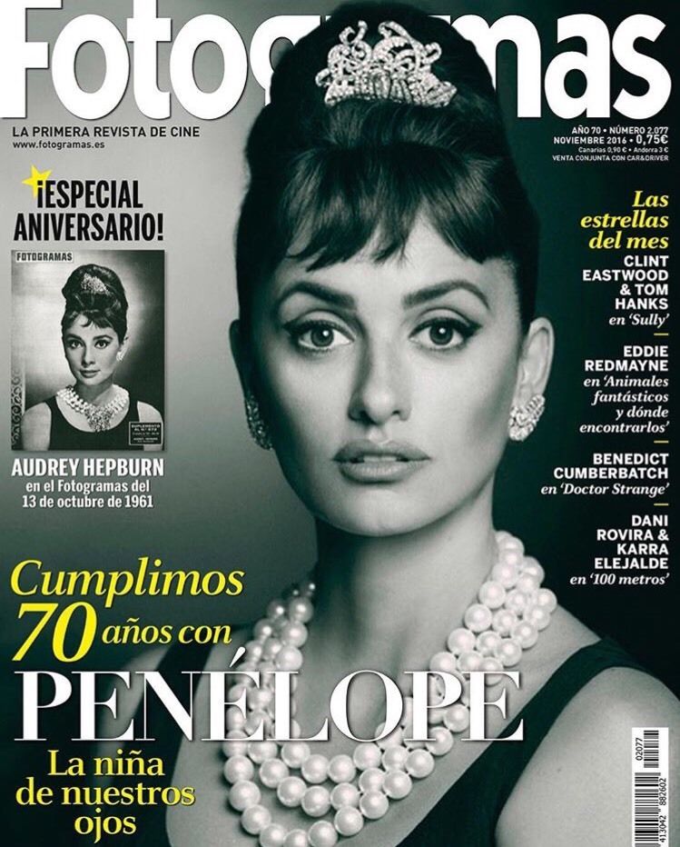 FOTOGRAMAS magazine side cover Issue 2077 November 2016