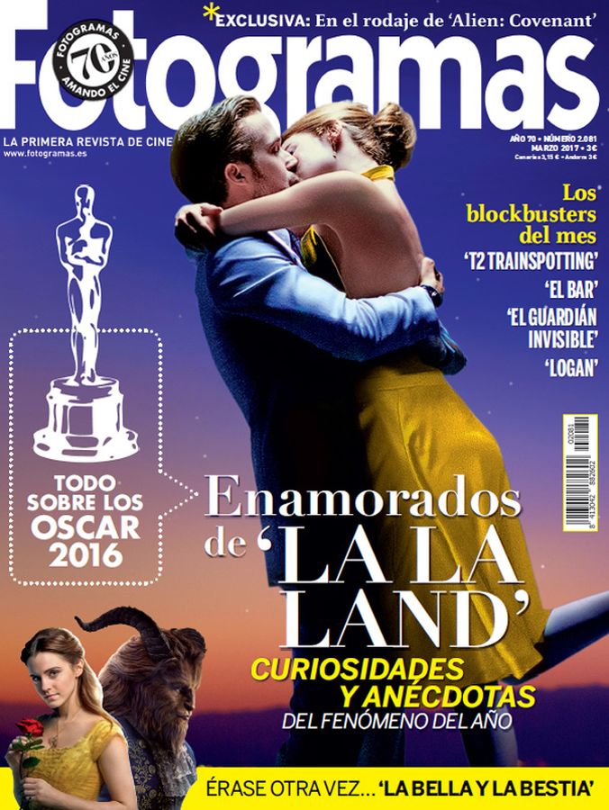 FOTOGRAMAS magazine side cover Issue 2081 March 2017