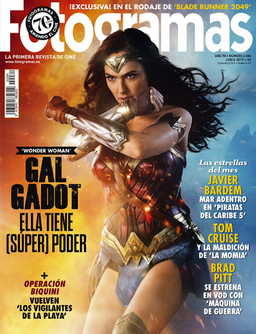 FOTOGRAMAS magazine side cover Issue 2084 June 2017