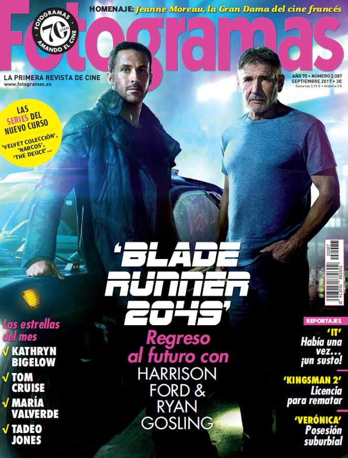 FOTOGRAMAS magazine side cover Issue 2087 September 2017
