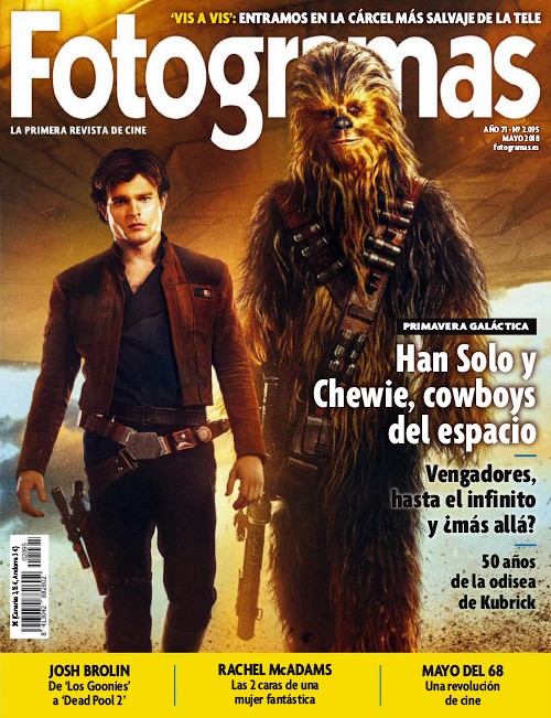 FOTOGRAMAS magazine side cover Issue 2095  May 2018
