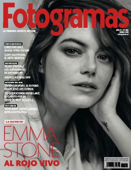 FOTOGRAMAS magazine side cover Issue 2103  January 2019