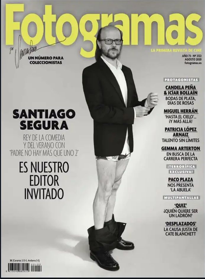 FOTOGRAMAS magazine side cover Issue 2122  August 2020