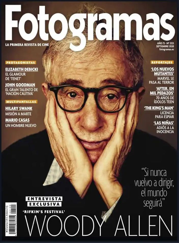 FOTOGRAMAS magazine side cover Issue 2123  September 2020