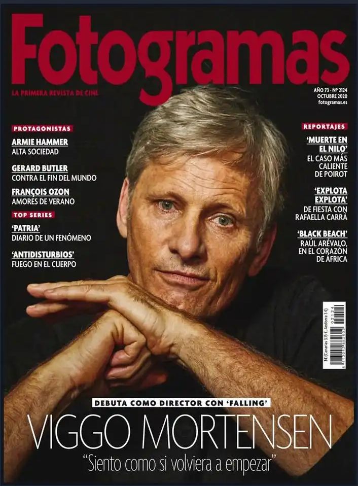 FOTOGRAMAS magazine side cover Issue 2124  October 2020