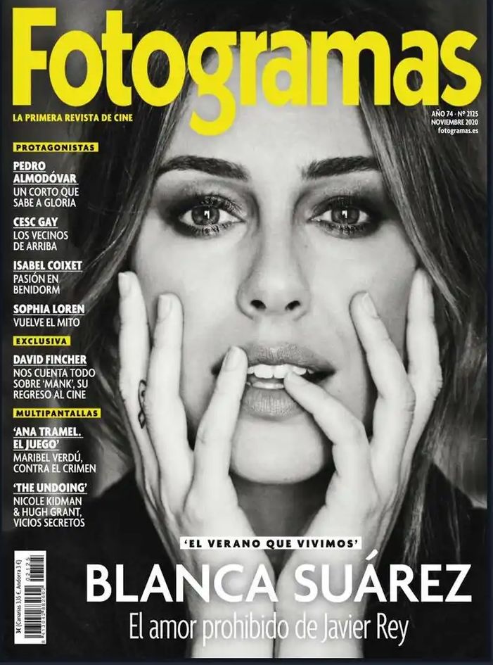 FOTOGRAMAS magazine side cover Issue 2125  November 2020