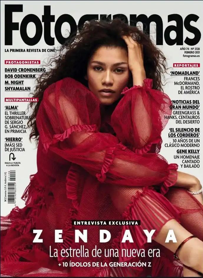 FOTOGRAMAS magazine side cover Issue 2128  February 2021