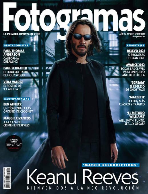 FOTOGRAMAS magazine side cover Issue 2139  January 2022