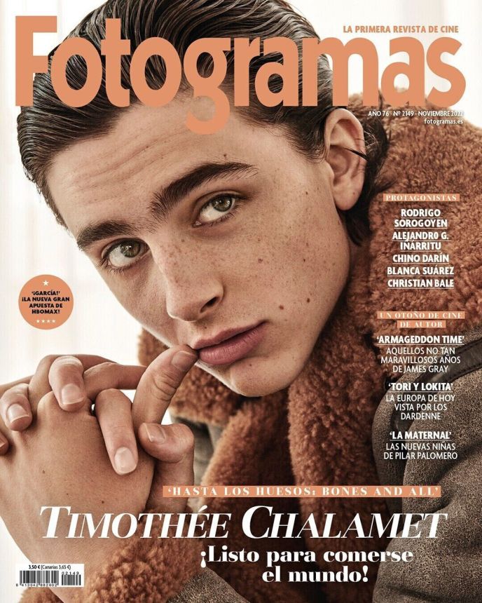 FOTOGRAMAS magazine side cover Issue 2149  November 2022