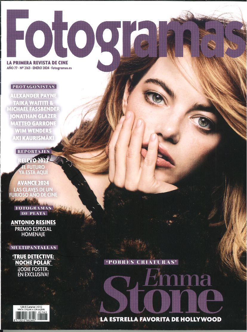 FOTOGRAMAS magazine side cover Issue 2163  January 2024