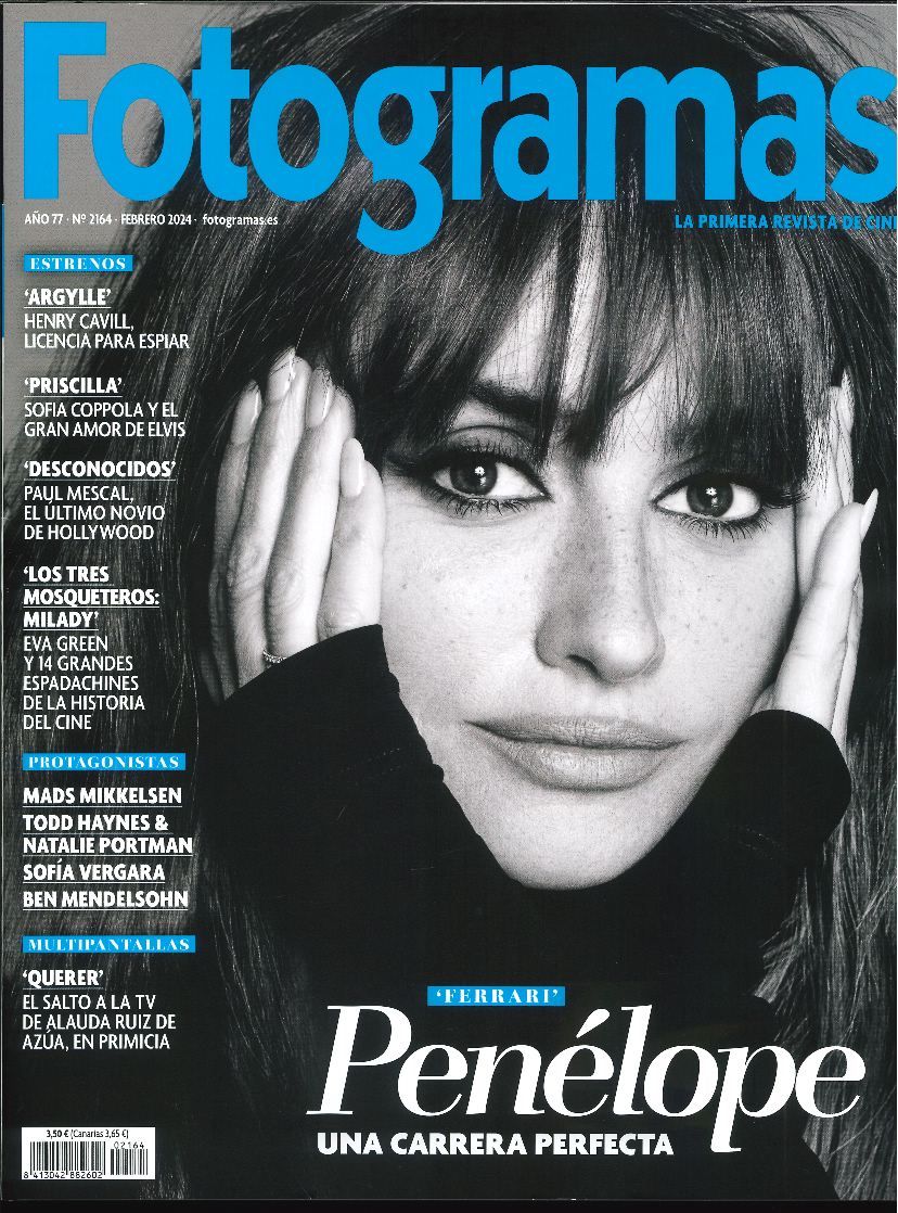 FOTOGRAMAS magazine side cover Issue 2164  February 2024