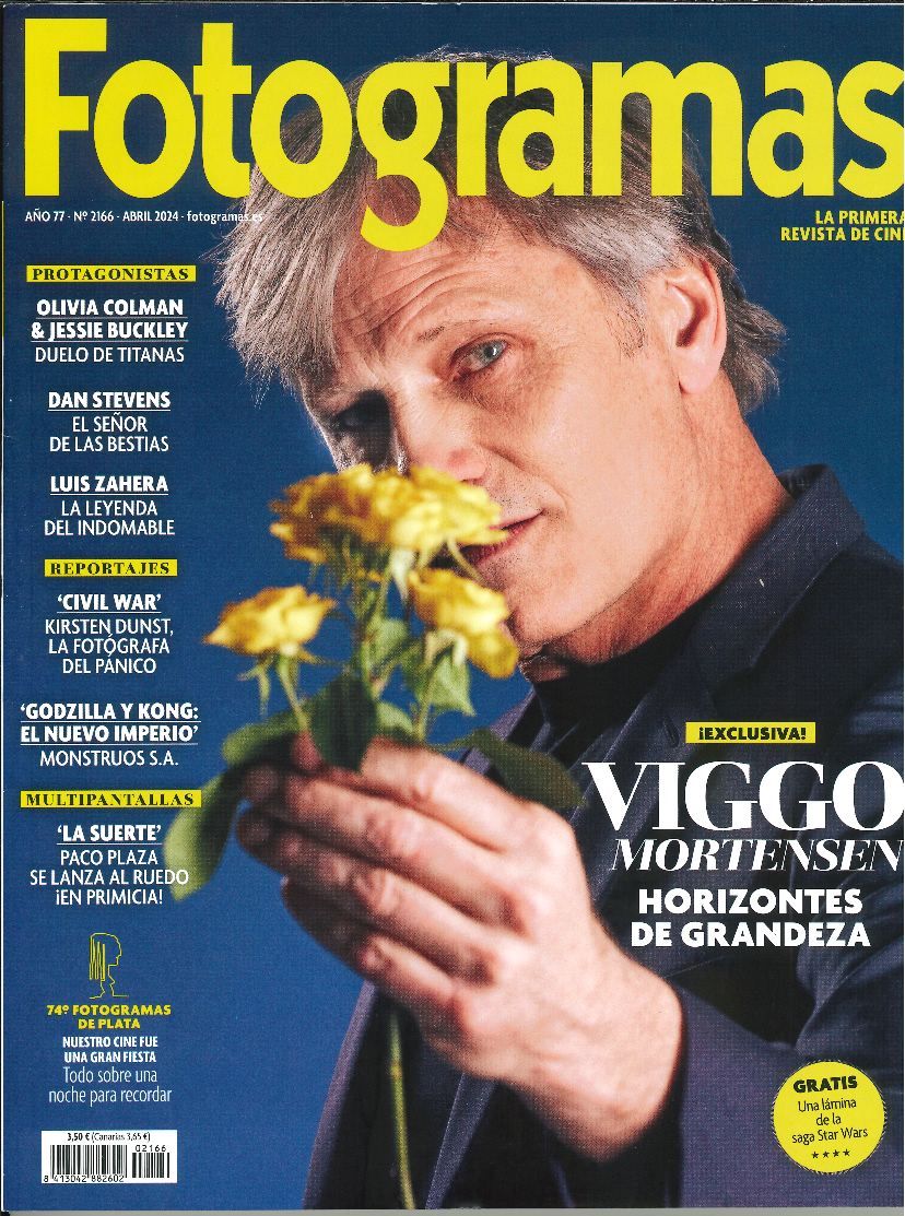 FOTOGRAMAS magazine side cover Issue 2166  April 2024
