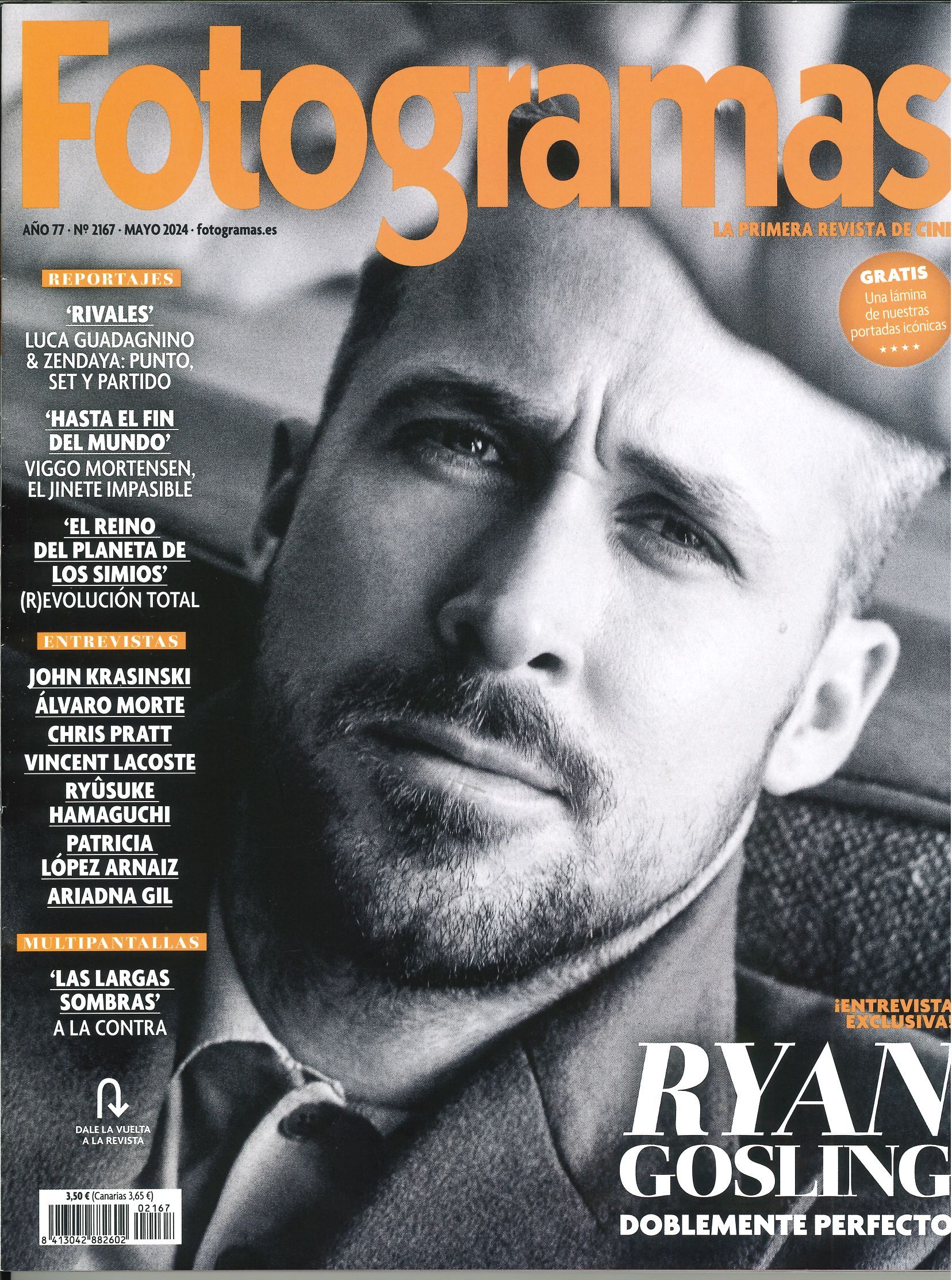 FOTOGRAMAS magazine side cover Issue 2167  May 2024