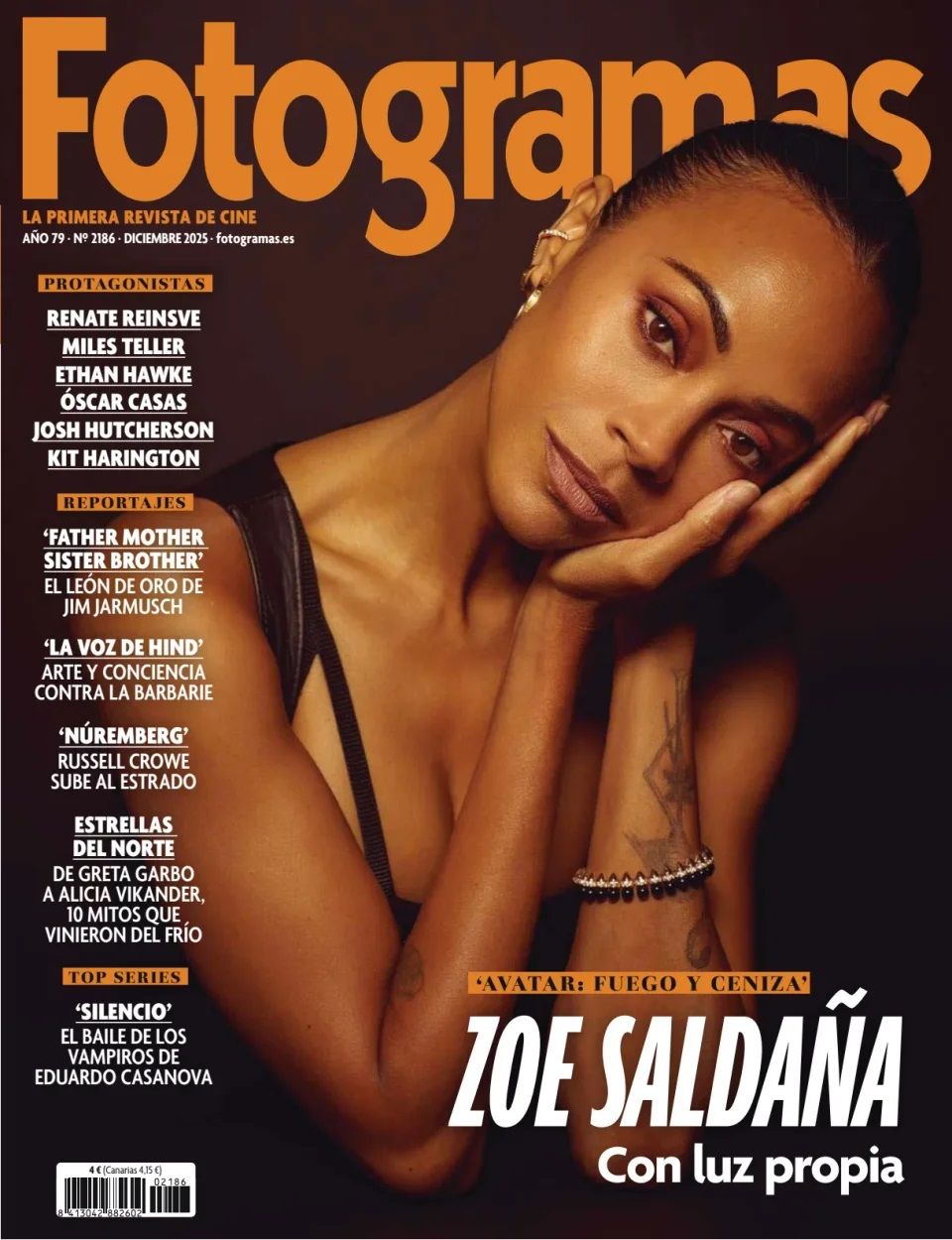 FOTOGRAMAS magazine side cover Issue 2186  December 2025