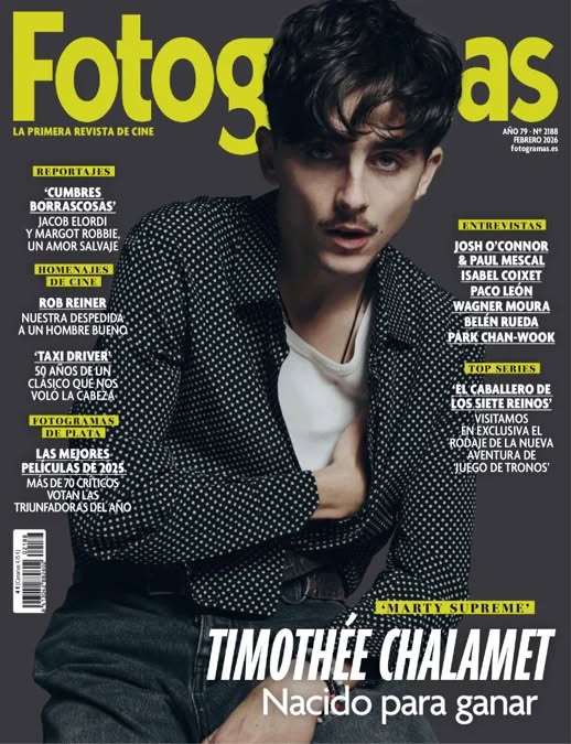 FOTOGRAMAS magazine side cover Issue 2188  February 2026