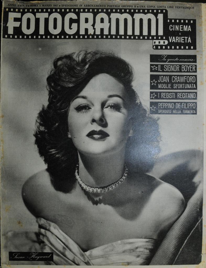 FOTOGRAMMI magazine side cover Issue 5 1 March 1947