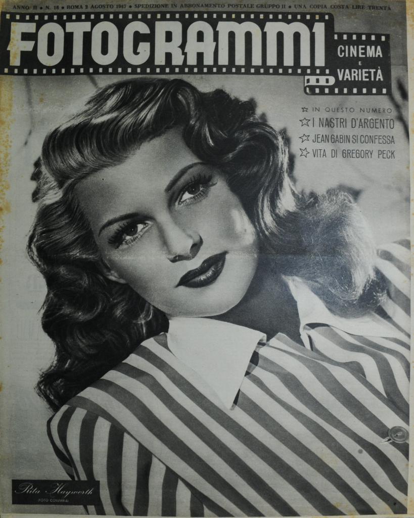 FOTOGRAMMI magazine side cover Issue 16 2 August 1947