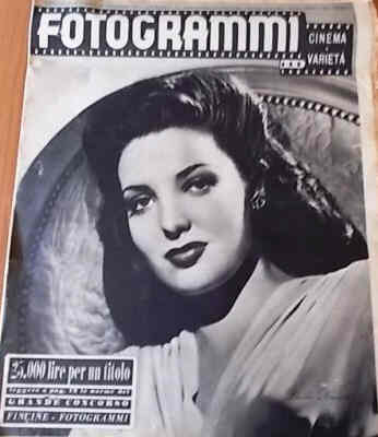 FOTOGRAMMI magazine side cover Issue 26 23 December 1947