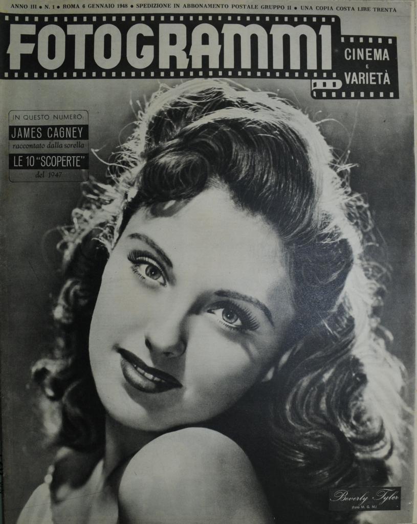 FOTOGRAMMI magazine side cover Issue 1 6 January 1948