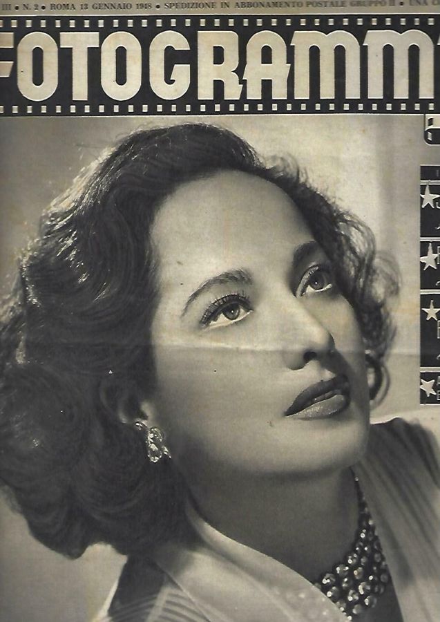 FOTOGRAMMI magazine side cover Issue 2 13 January 1948