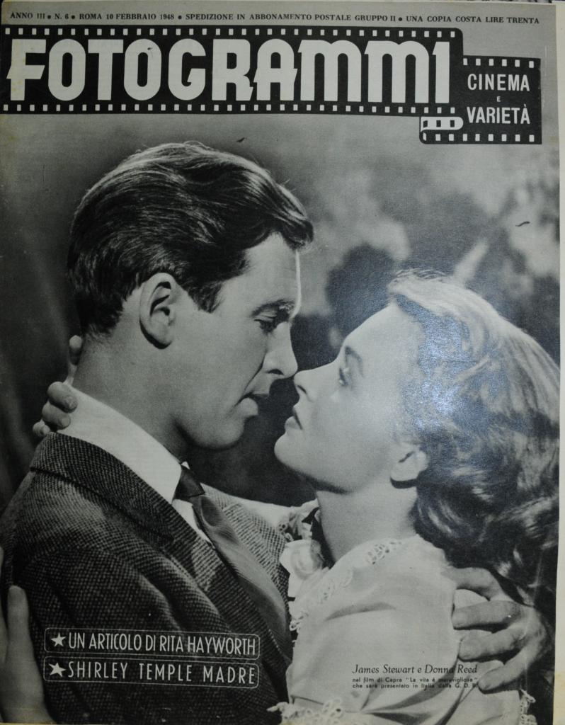 FOTOGRAMMI magazine side cover Issue 6 10 February 1948