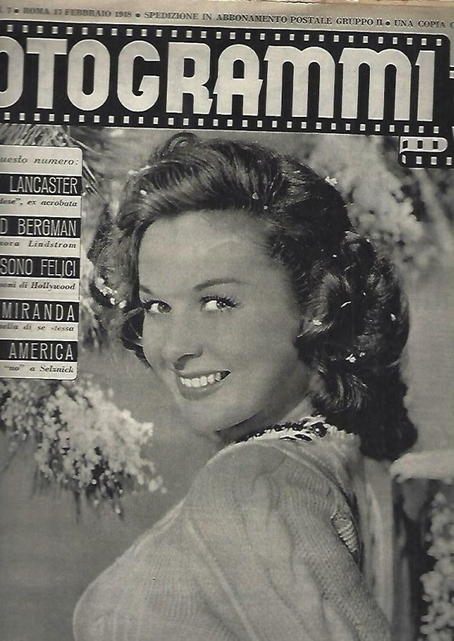 FOTOGRAMMI magazine side cover Issue 7 17 February 1948