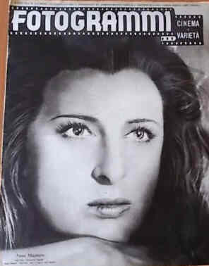 FOTOGRAMMI magazine side cover Issue 8 24 February 1948