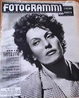 FOTOGRAMMI magazine side cover Issue 11 16 March 1948