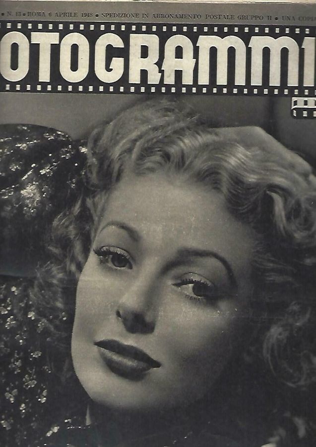 FOTOGRAMMI magazine side cover Issue 13 6 April 1948