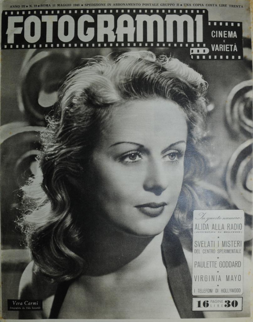 FOTOGRAMMI magazine side cover Issue 18 11 May 1948