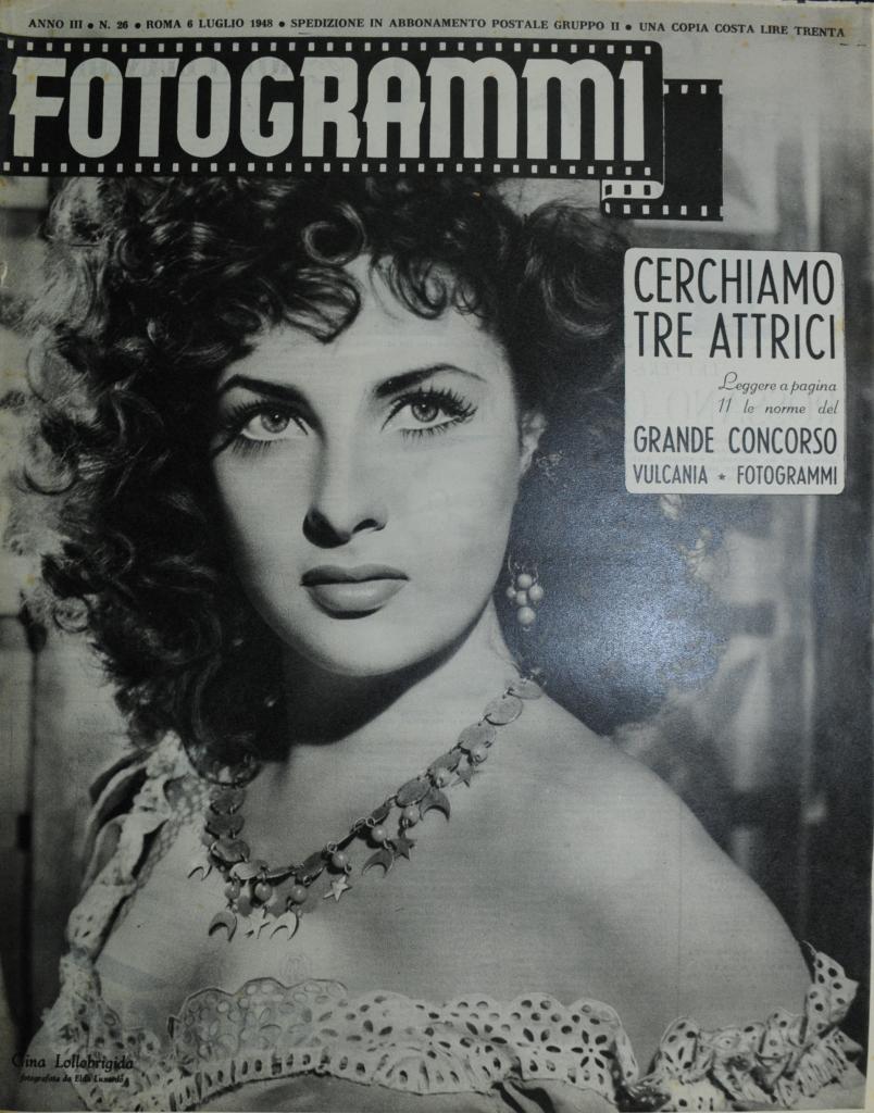 FOTOGRAMMI magazine side cover Issue 26 6 July 1948