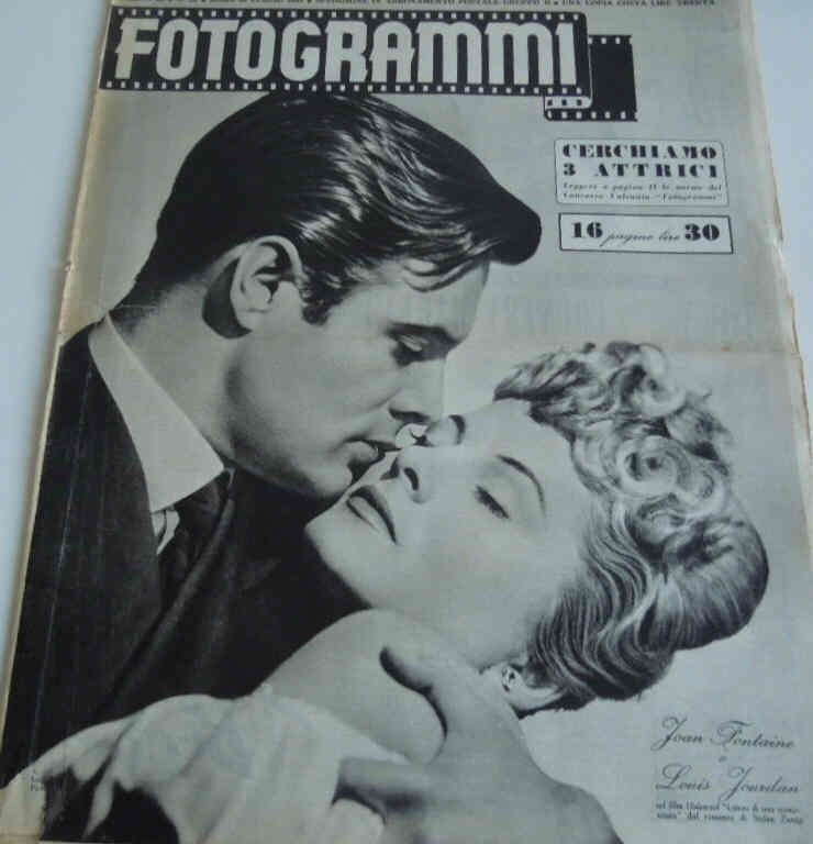 FOTOGRAMMI magazine side cover Issue 28 20 July 1948