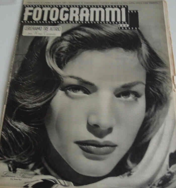 FOTOGRAMMI magazine side cover Issue 27 13 July 1948