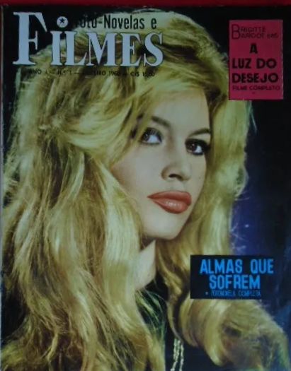 FOTO NOVELAS E FILMES magazine side cover Issue 1  January 1960
