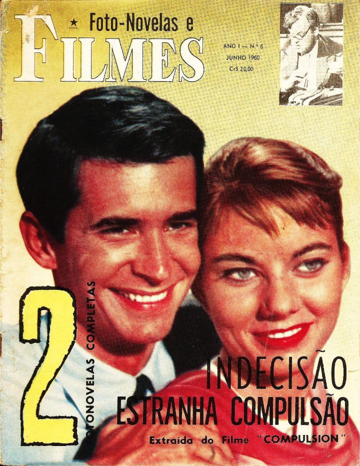 FOTO NOVELAS E FILMES magazine side cover Issue 6  June 1960