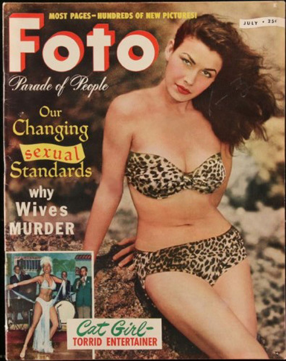FOTO PARADE magazine side cover  July 1950