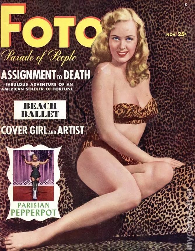 FOTO PARADE magazine side cover  November 1950