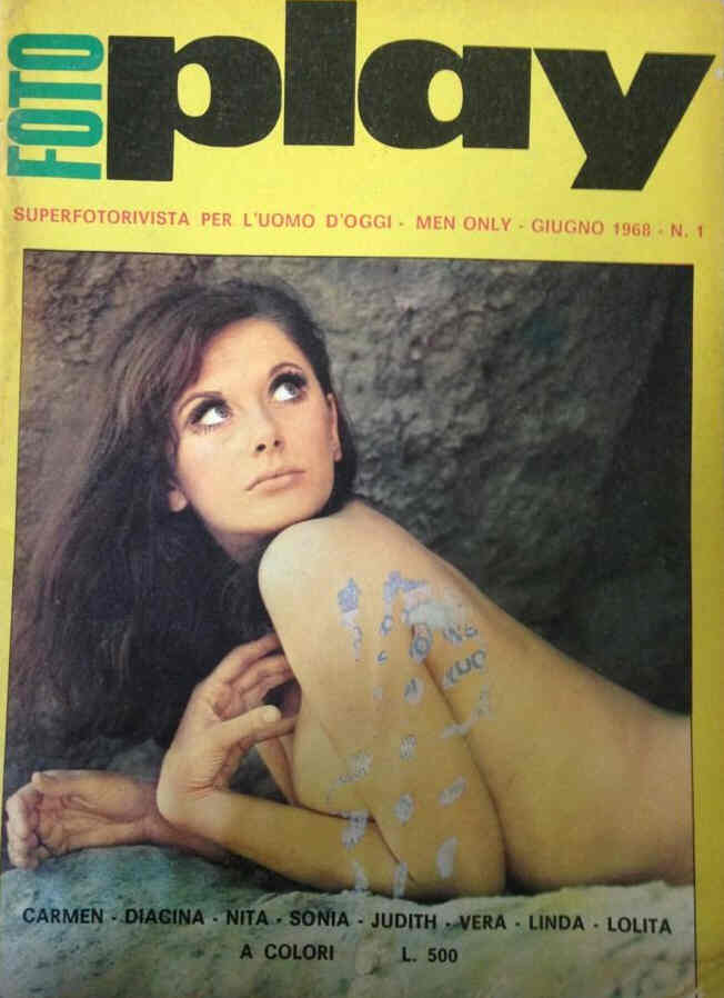 FOTO PLAY magazine side cover Issue 1 June 1968